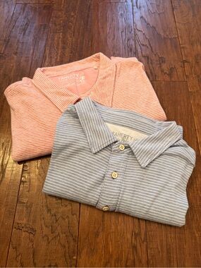 2 Faherty Striped Polos | both XXL